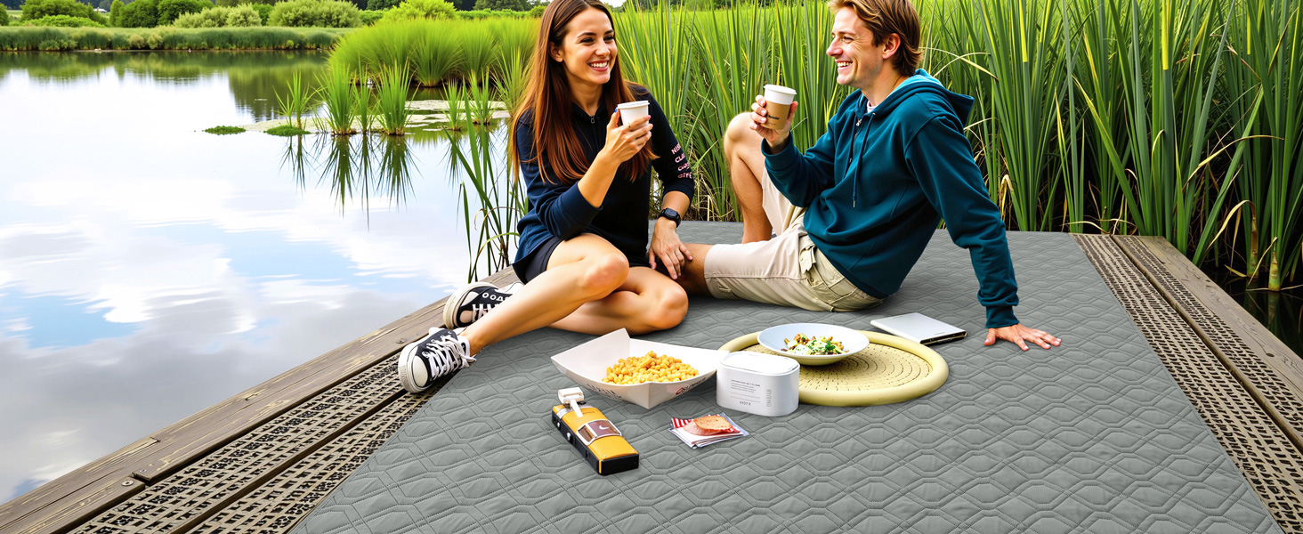 Водонепроникний килимок для собак Homaxy, 130x100 см, сірий+світло-сірий, для дому та на вулицю, миючий, двосторонній