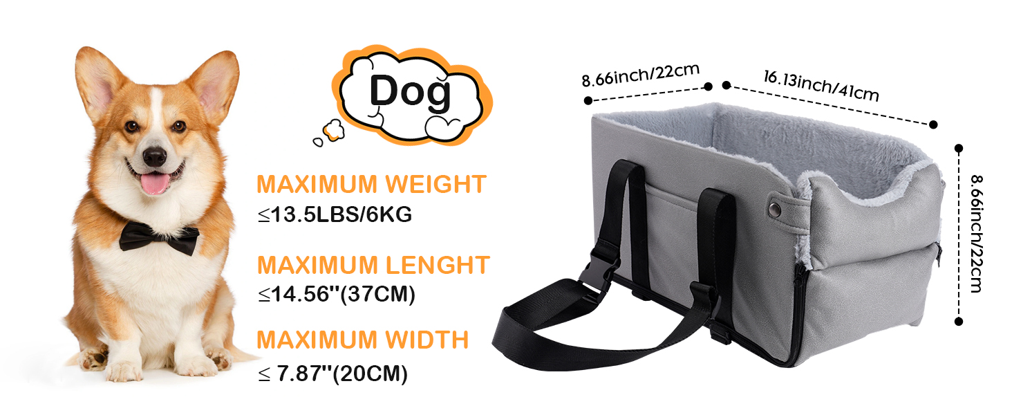 Автокрісло для собак та котів: стабільне, з ременями, знімне, миється, до 6 кг