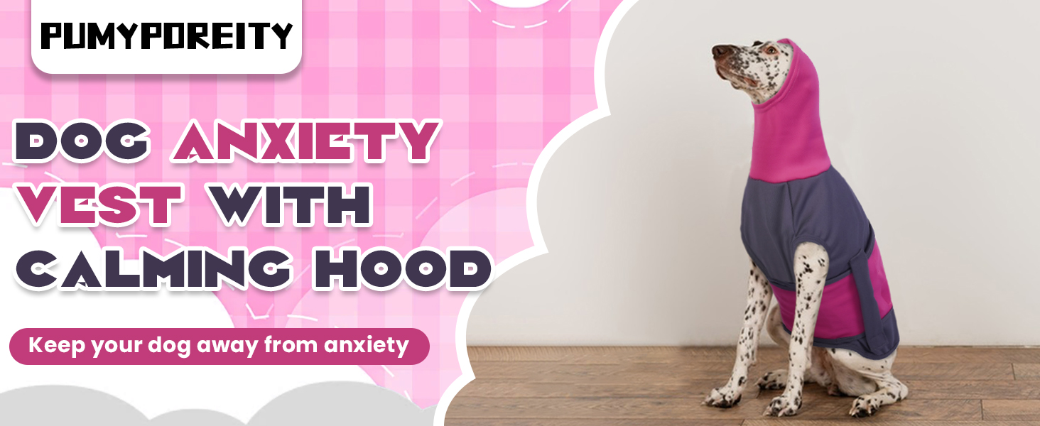 Теплий жилет для собак від страху феєрверків з високим коміром, захист вух, для маленьких собак, жилет-пуловер, колір фіолетовий (XS)