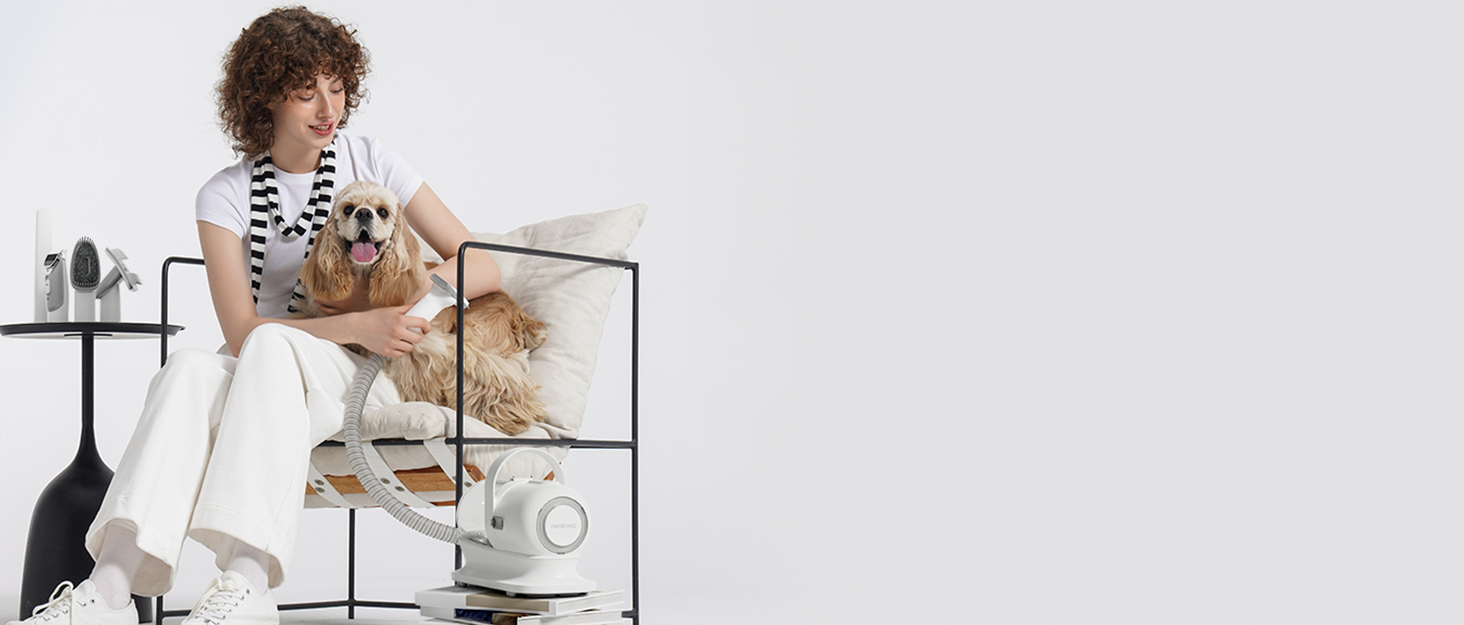 Набір для догляду за тваринами Neakasa P0 Pro: пилосос, щітка для котів, машинка для стрижки собак, 5 насадок, видалення ворсу