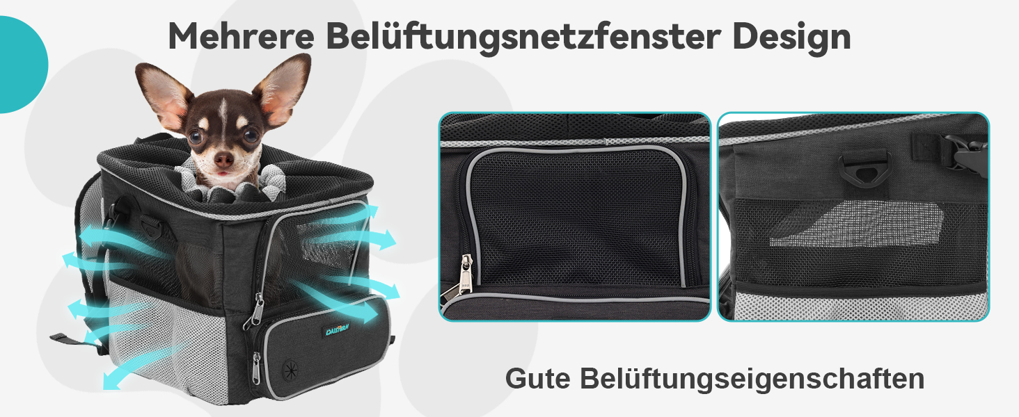 Корзина для собак на велосипед до 3 кг з адаптером для керма Φ53 мм, переноска для собак, рюкзак, автокрісло з сітчастими вікнами, водонепроникне сидіння, підходить для цуценят