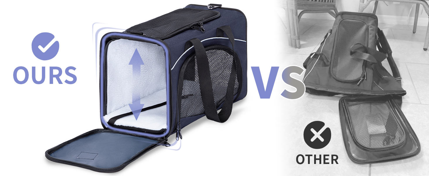 Транспортна переноска для собак та котів Petfit, чорна. Ідеальна для подорожей літаком, автомобілем або поїздом. Підходить для маленьких собак та котів.