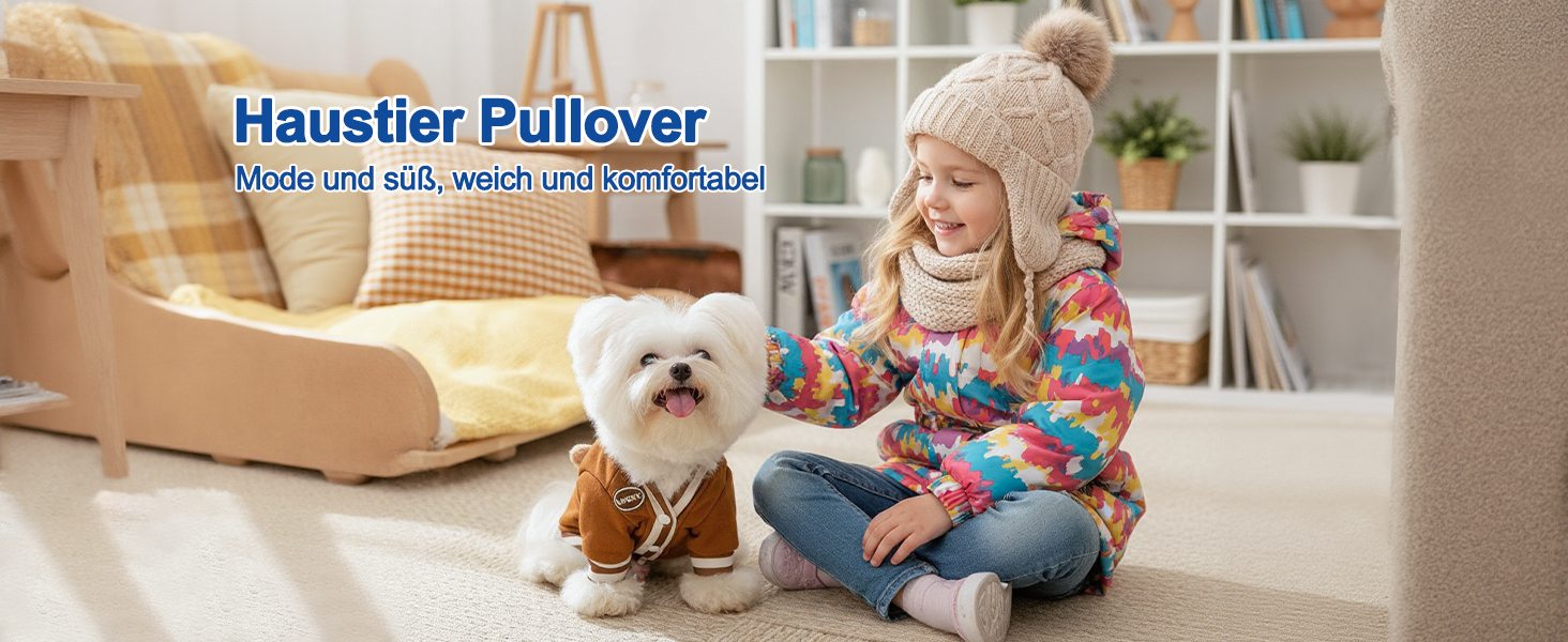 Теплий зимовий пуловер для собак Галатея з кільцем D, коричневий (M)