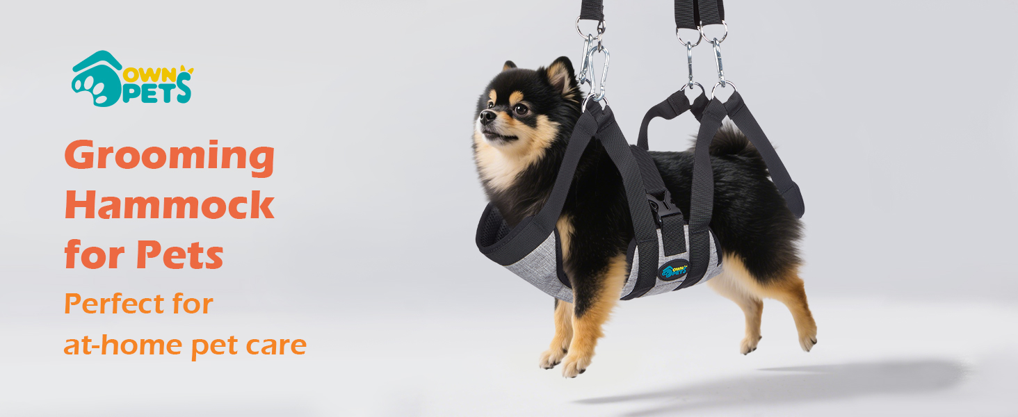 Гамак для собак Ownpets з 4 гачками: для миття, догляду та стрижки нігтів