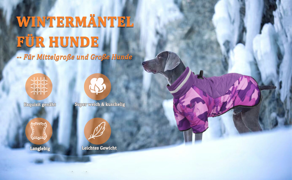 Відбиваюча куртка для собак великих порід, зимова водонепроникна тепла куртка-манта для собак, жилет для собак з двома ніжками для спорту, лижного костюма, одягу для собак з кільцем D для активного відпочинку, спорту та полювання, 6XL, камуфляж