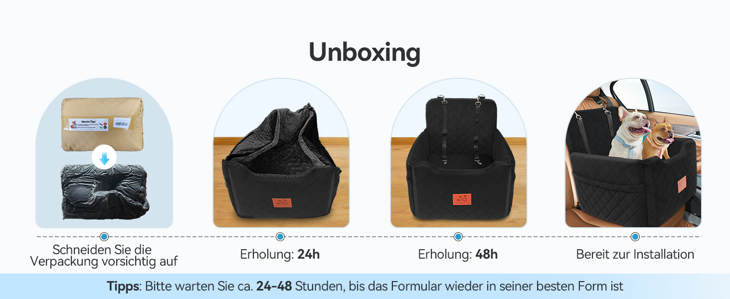 Автокрісло для собак маленьких та середніх порід (до 15 кг), знімний та миючий чохол, 2 ремені безпеки (чорний/коричневий)
