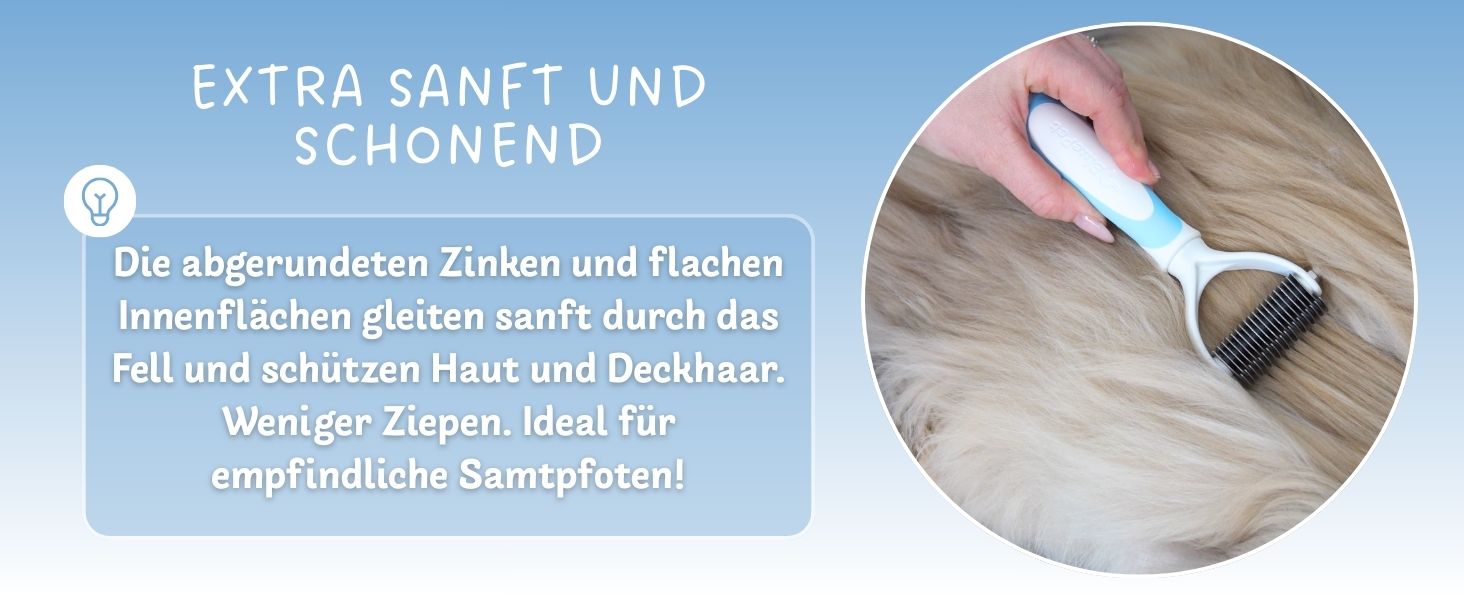 Бурштук для котів BluePet для догляду за підшерстям, вичісування та розплутування шерсті. Підходить для котів з довгою шерстю.