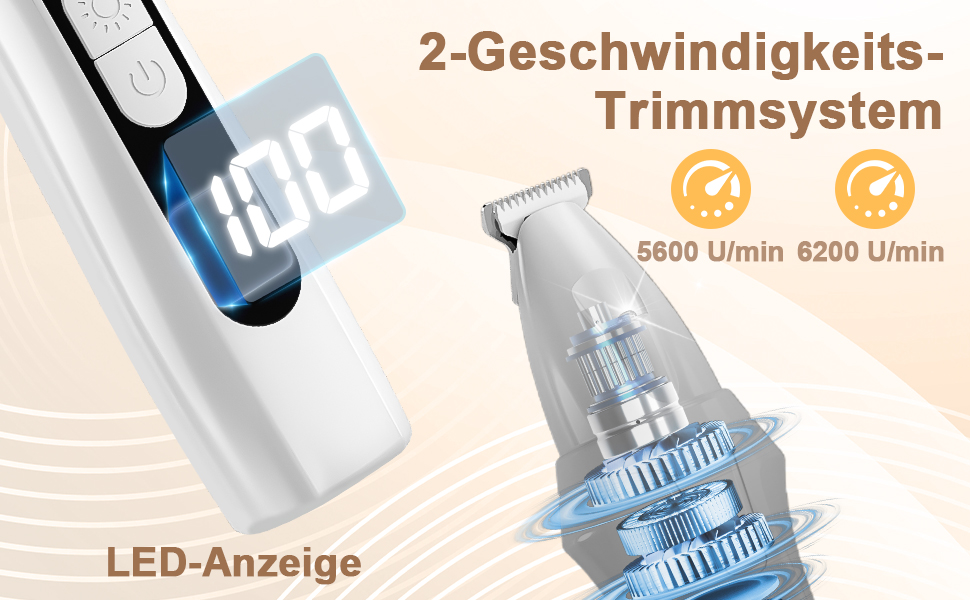 TECHMUR PawTrim Pro: Професійний триммер для собак та котів з LED та цифровим дисплеєм