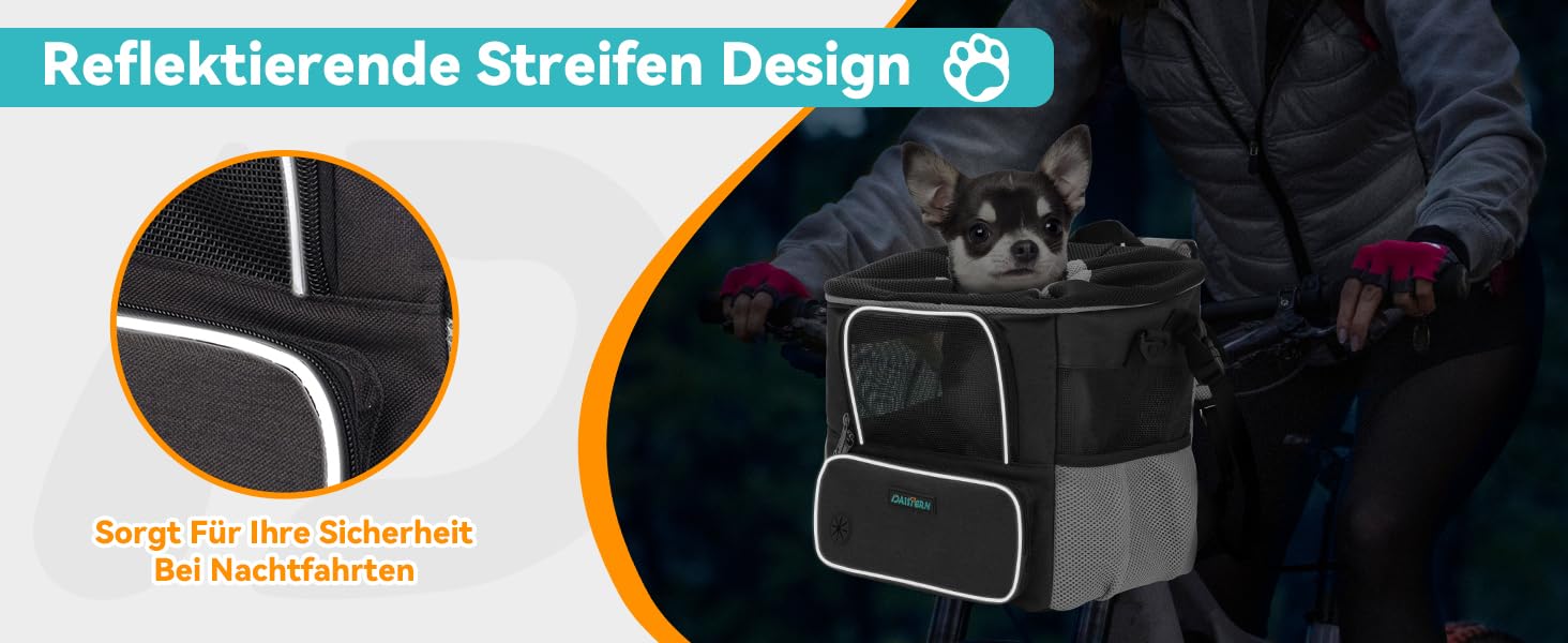 Корзина для собак на велосипед до 3 кг, з кріпленням Φ53 мм, рюкзак-сумка на плече, автокрісло з дихаючою сіткою, водонепроникне сидіння для маленьких собак