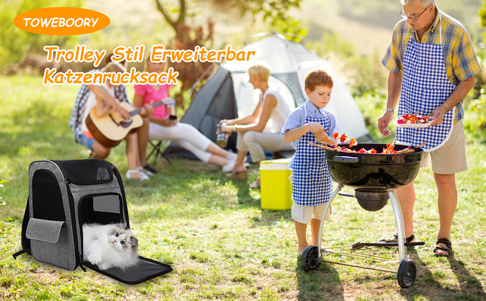 Транспортна переноска для котів та собак з візком Stil, розширювана, до 15 кг