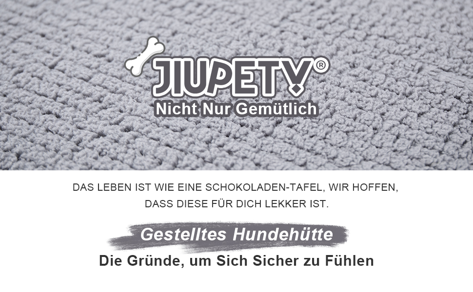 Будинок для собак Jiupety, XL, 51x46x46 см, сірий - затишний лежак для собак вагою 7-14 кг, підходить для дому