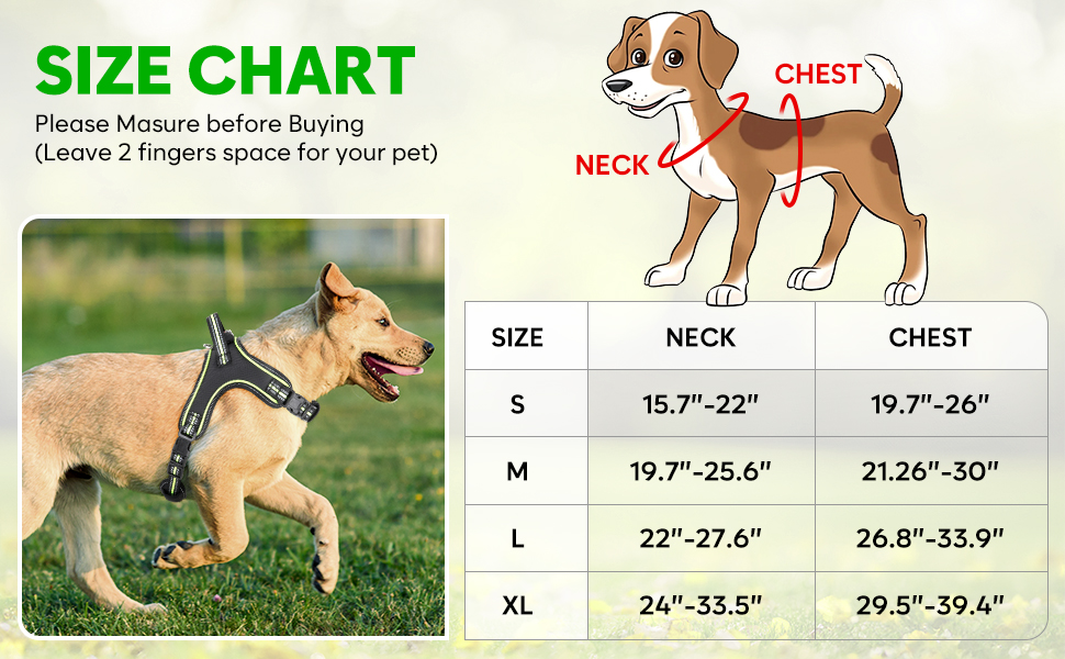 Світлодіодне обіднє світловідбиваючий нашийник для собак з ручкою, перезаряджається, для безпеки вночі, середніх та маленьких собак (L, Зелений)