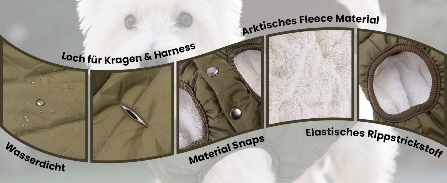 Зимовий теплий водонепроникний одяг для собак - куртка з флісу для малих порід (M, блакитний)