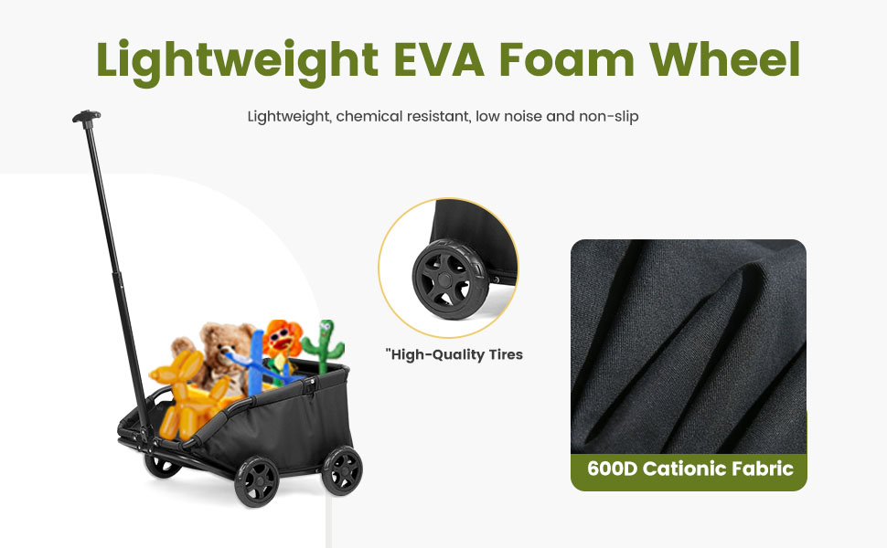 Візок для маленьких тварин, складаний, багатофункціональний, з висувним ручками, подушкою та страхувальним ремінцем, з кишенькою (темно-зелений)