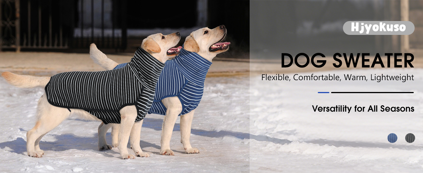 Теплий флісовий пуловер для собак Hjyokuso, розмір L. Зручний зимовий одяг для малих, середніх та великих собак. Теплий, м'який, для прогулянок у холодну погоду – синій.