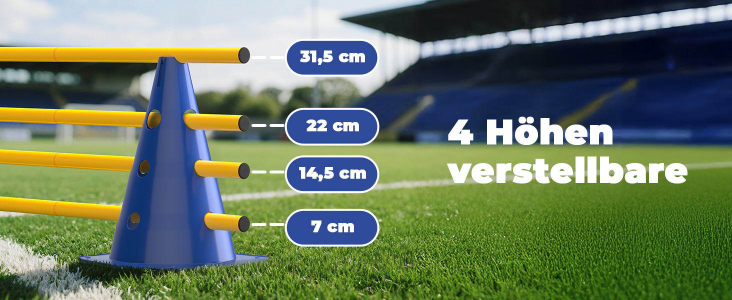 Набір фігур для аджиліті для собак, 12 кілків, 18 стійок, футбольне тренувальне обладнання, сумка в комплекті