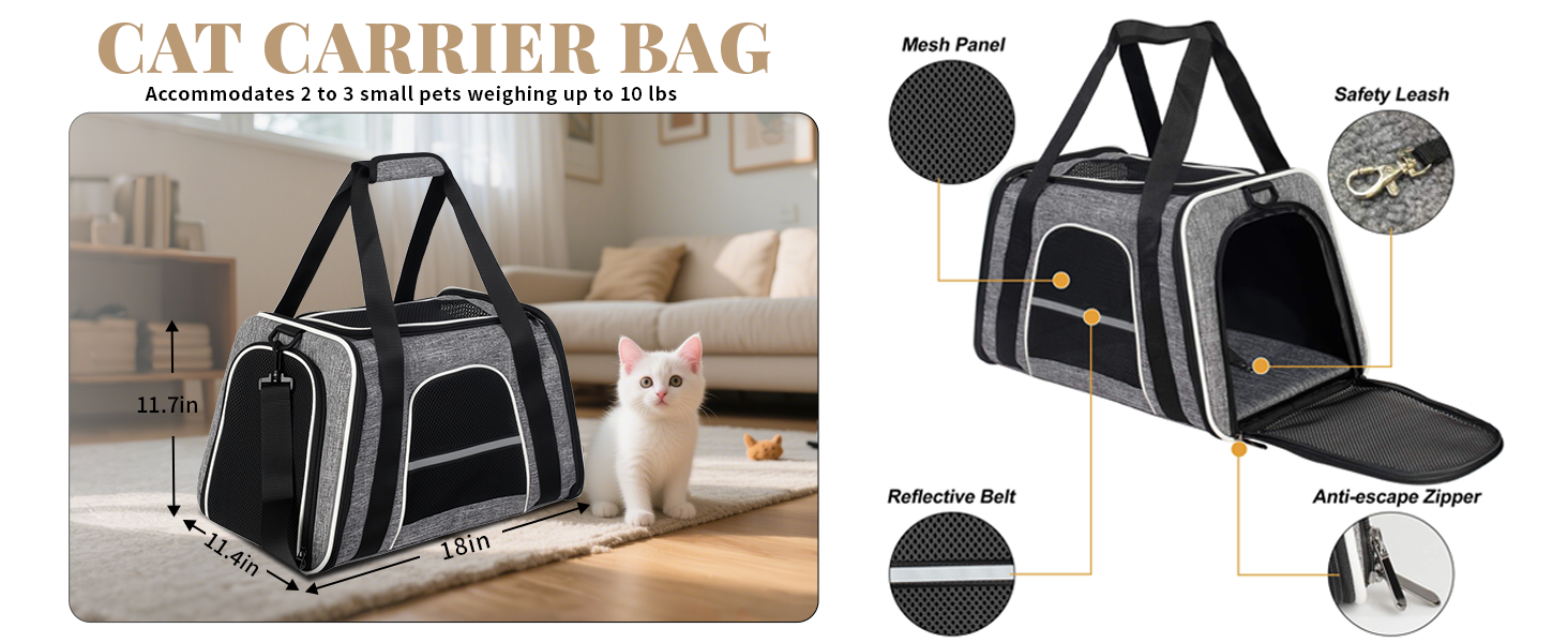 Транспортна переноска для кота, переноска для котів, складана переноска-сумка, переноска для собак, переноска з регульованим плечовим ременем, котяча переноска, червона