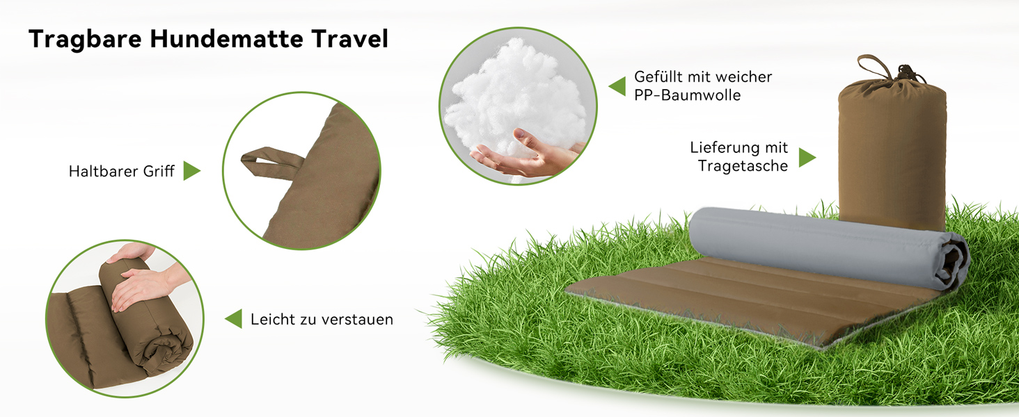 Водонепроникний килимок для собак WESTERN HOME Outdoor - 110x68 см (Коричневий)