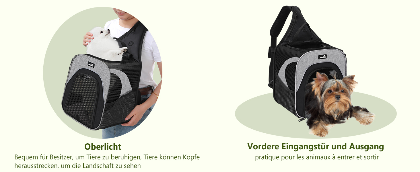 Транспортна сумка для кота Pecute: рюкзак для котів, чихуахуа, йоркширського тер'єра (до 3,5 кг), дихаюча, легка, складна