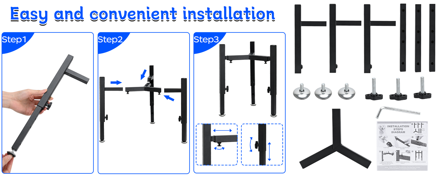 Підставка для корму для собак Triangle, регульована висота, метал, стабільна та протиковзна
