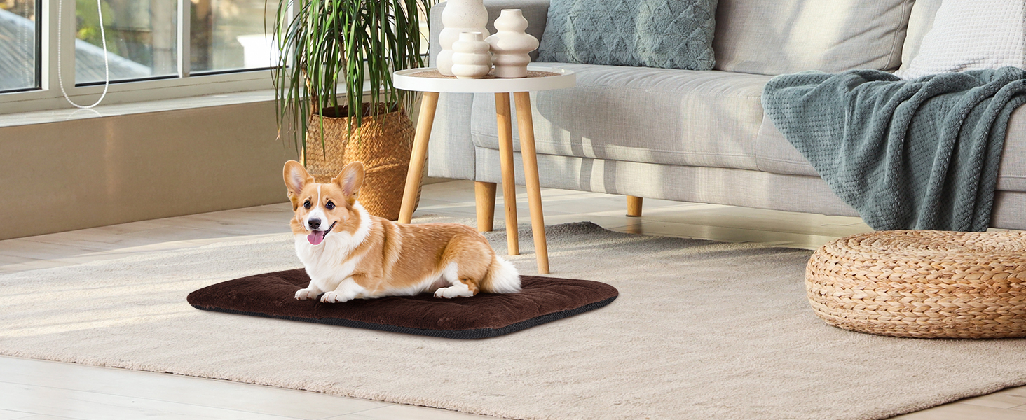 Крісло-лежанка для собак середніх порід, 90x60 см, сіре, з антиковзною основою