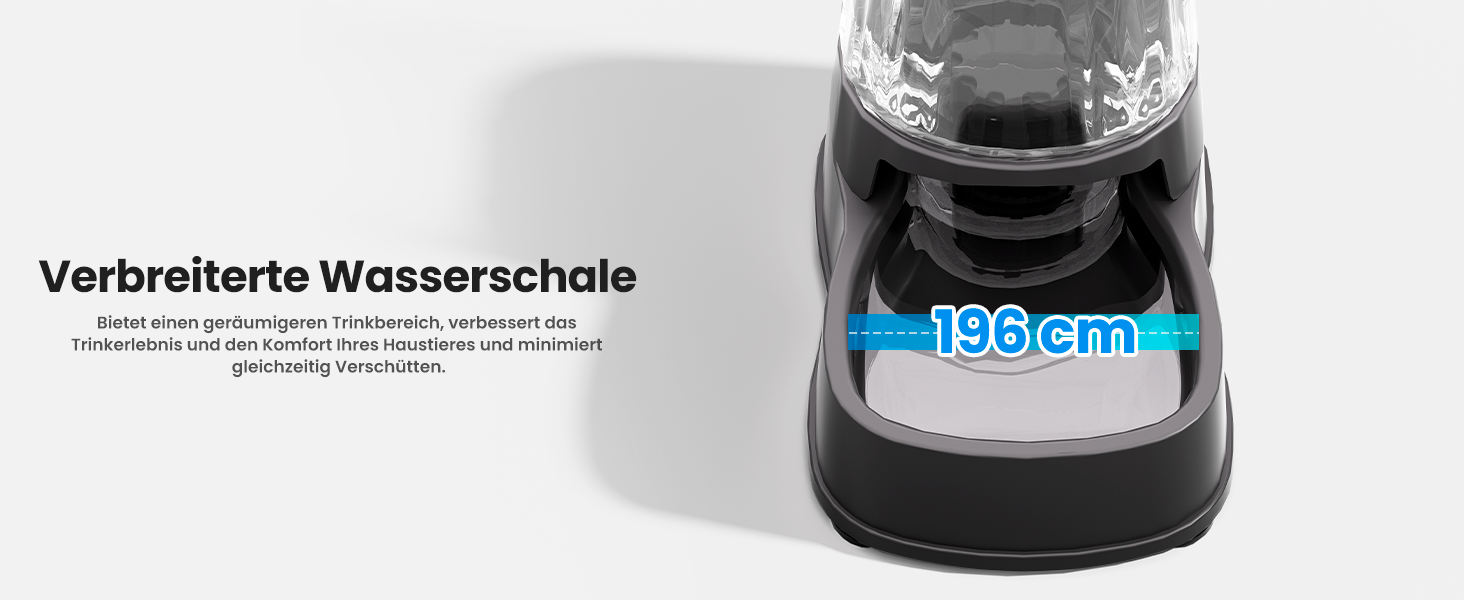 Автоматичний диспенсер води для котів та собак Gardner, 3.85L, без струму, BPA Free, гравітаційний, для середніх/великих тварин (чорний)
