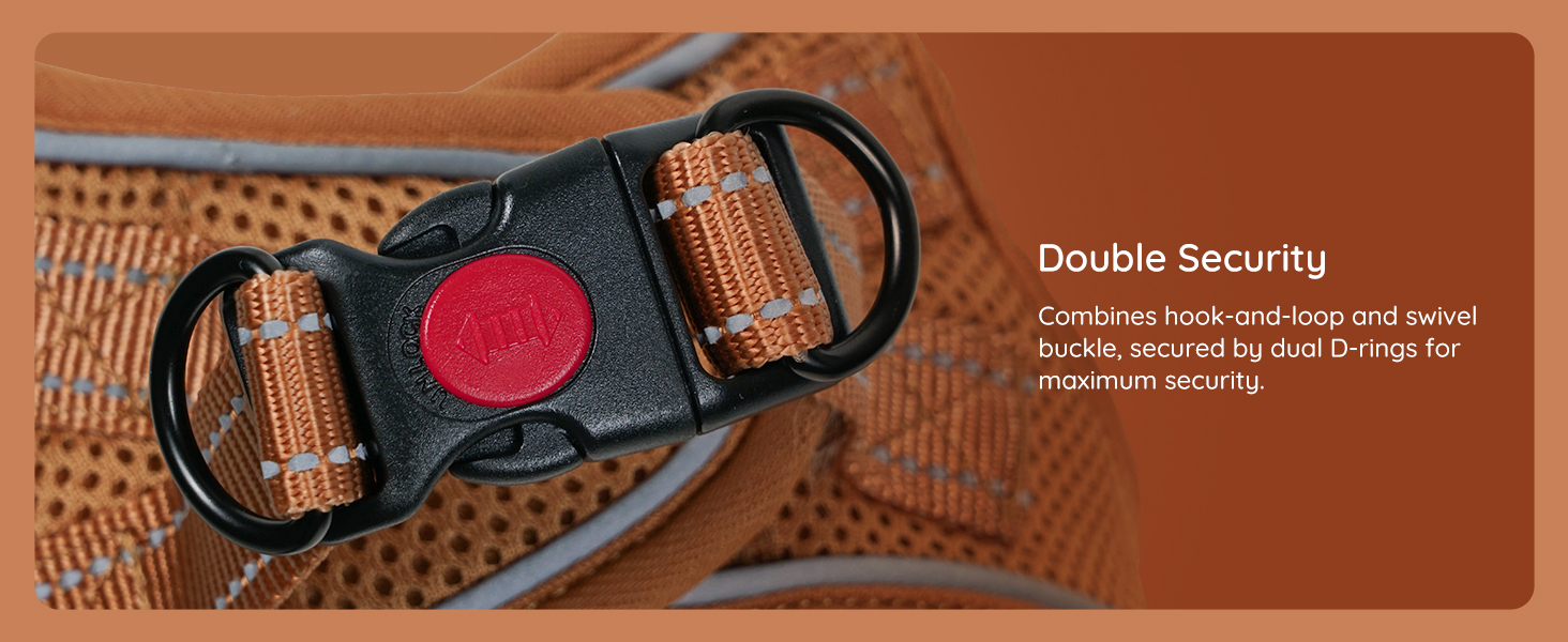 Шлейка для собак BELLA & PAL для маленьких собак з повідком, Step-in шлейка з Air Mesh, анти-тяга, світловідбиваюча, дихаюча, для цуценят, котяча шлейка, Mokka, XS (30-35см обхват грудей) Mokka