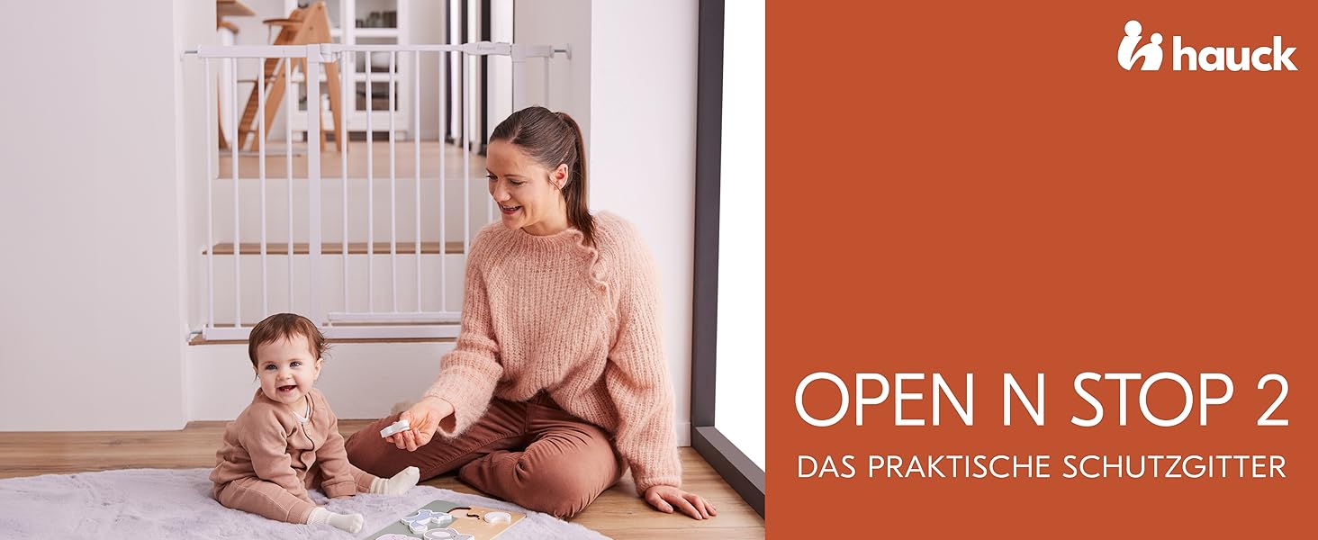 Захисне ворота для дітей Hauck Clear Step Autoclose 2, темно-сірий - самозакривне, без свердління, ширина 75-80 см, висота 77 см