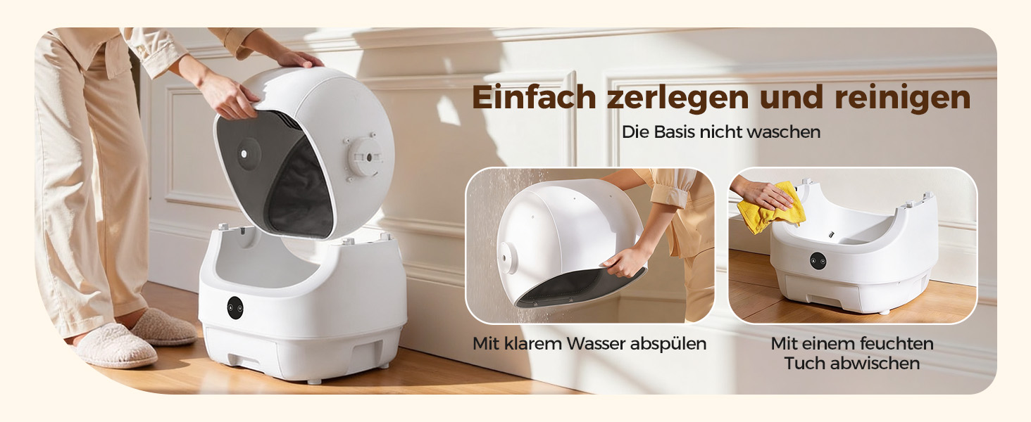 Автоматичний лоток для котів Katzenklo Selbstreinigend з контролем запаху, сенсорами та керуванням через додаток - для великих котів