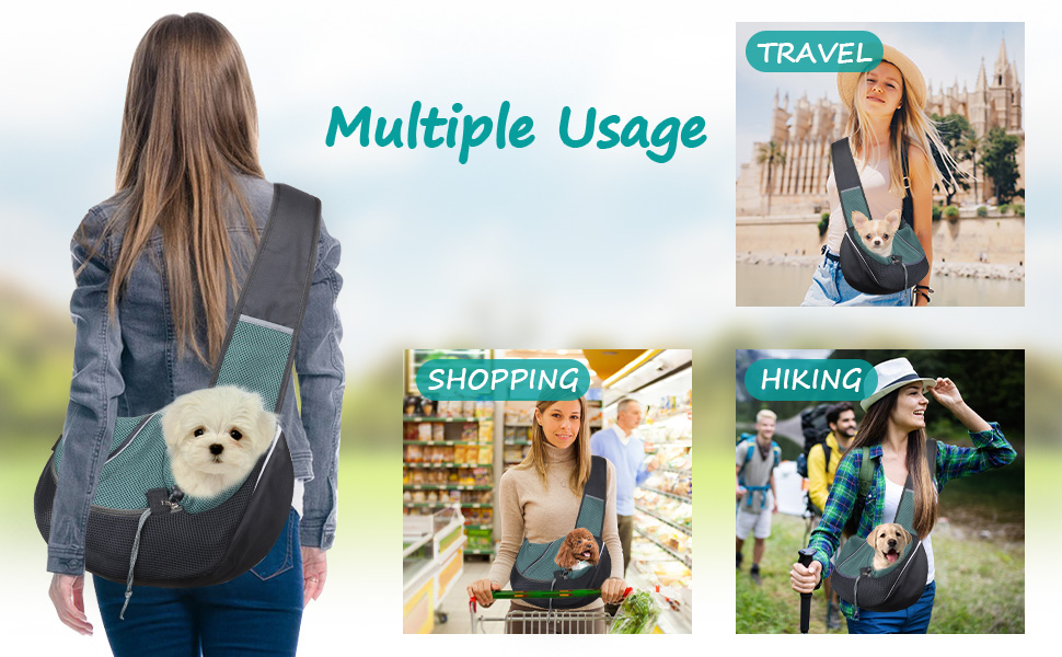 Сумка-слінг для собак NiCoLa: переноска для цуценят, чихуахуа, пуделів, бішон фрізе та котів. Ідеально для прогулянок, подорожей та відвідування ветеринара. Колір: сірий/чорний