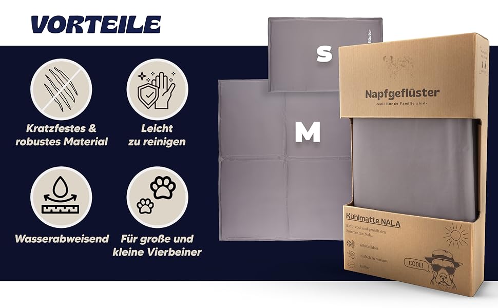 Килимок охолоджуючий для собак NALA, розмір S (65x50x1 см)