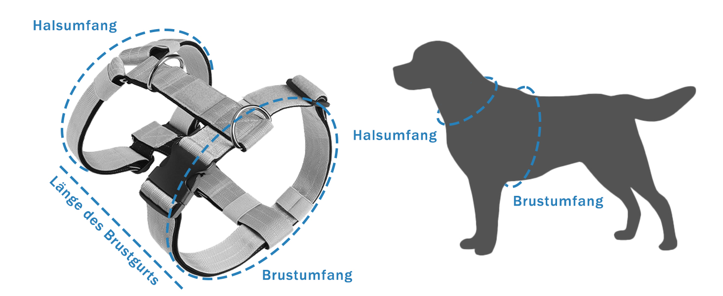 Шлейка для собак FeimaX великих порід, тактична, не тягне, дихаюча, комфортна (XL, сіра)