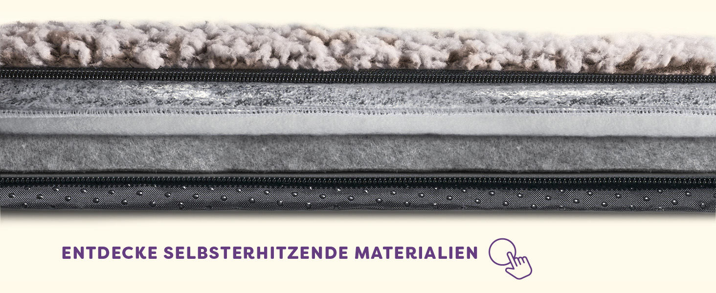 Самогріюча ковдра для собак та котів, коричнева, 60x45 см - м'яка та затишна ковдра для котів - з шумопоглинанням - знімний та пральний чохол - з антиковзною основою