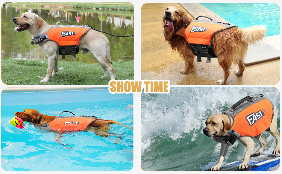 Жилет рятувальний для собак Ownpets, XL, помаранчевий