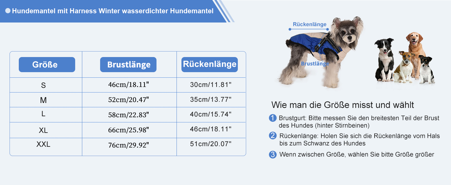 Водонепроникний одяг для собак: теплий зимовий одяг, жилет, куртка для маленьких, середніх та великих собак