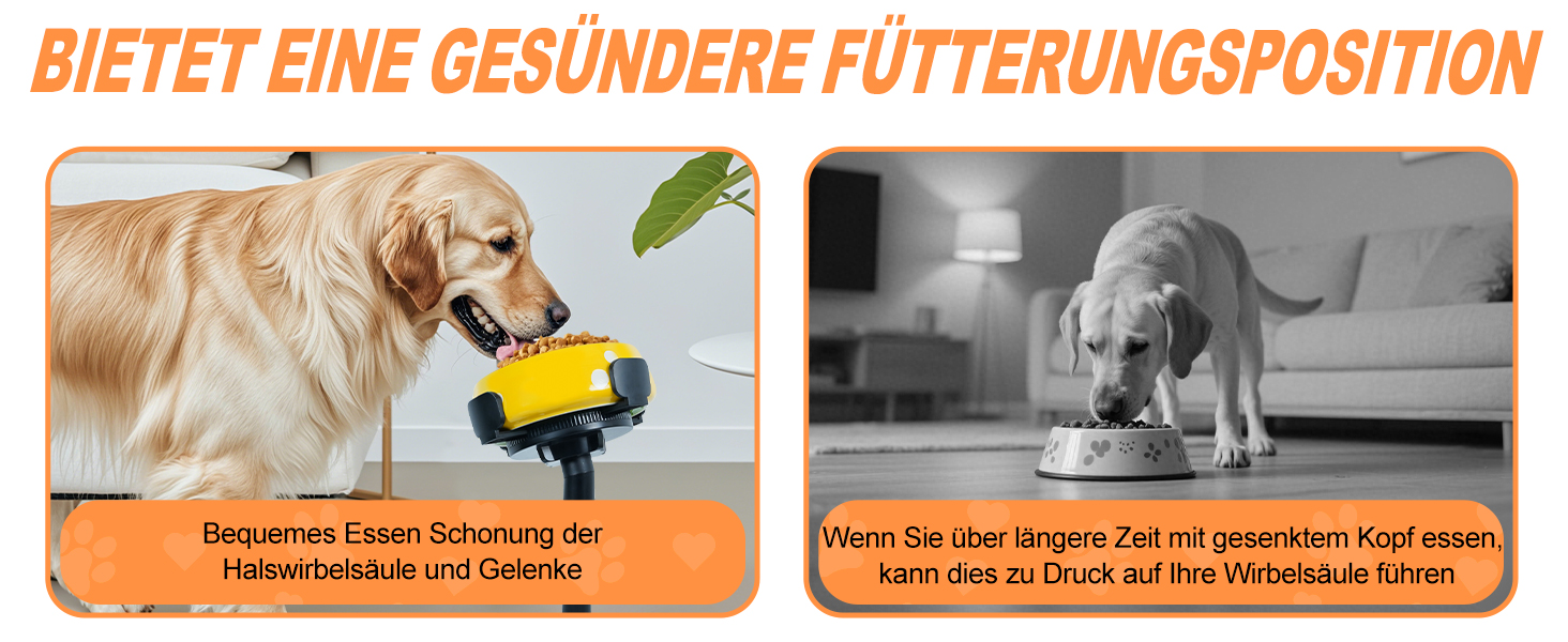 Підставка для годівлі собак, регульована по висоті, миска для води та корму, підвищена, регульована висота 5.5', 9.45', 13.2', стабільна та неслизька, для малих, середніх та великих собак, чорна