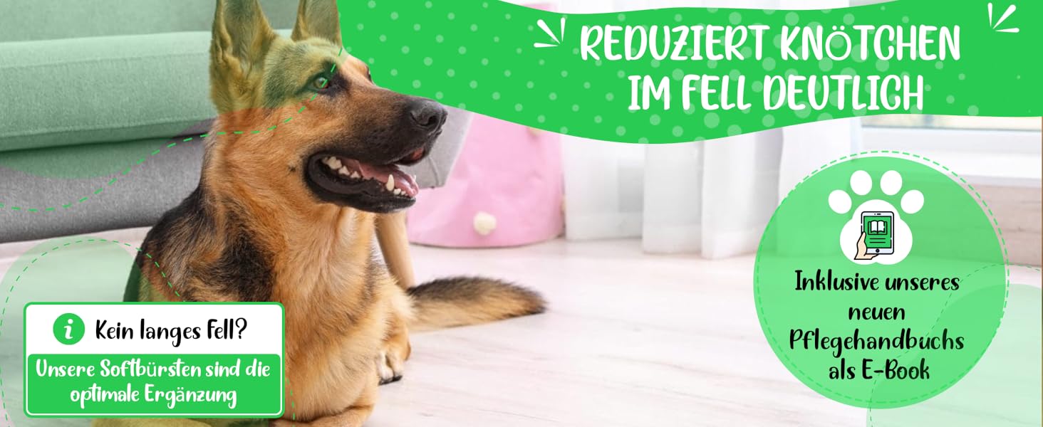 Зубна щітка для собак та котів з захисними нопочками - видаляє підшерсток, ковтуни та вузли. Ідеальна для догляду за шерстю довгошерстих собак, таких як кокапу, пудель. Розмір S. Зубна щітка 2.0, компактна