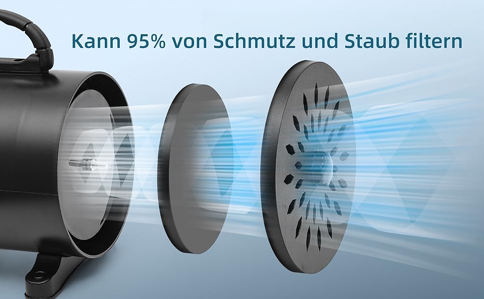 Фен для собак, 2800W, регулювання швидкості та температури, тихий, 4 насадки, для професійного та домашнього використання (Чорний)