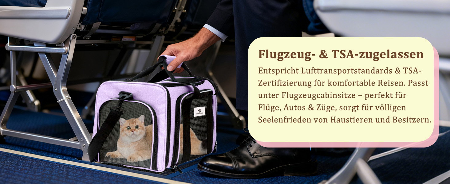 Транспортна сумка для котів та маленьких собак – складана переноска з гарною вентиляцією. Сумка-переноска з вологостійким вкладишем для безпечного транспортування до ветеринара, у подорожах та в авто (фіолетовий)