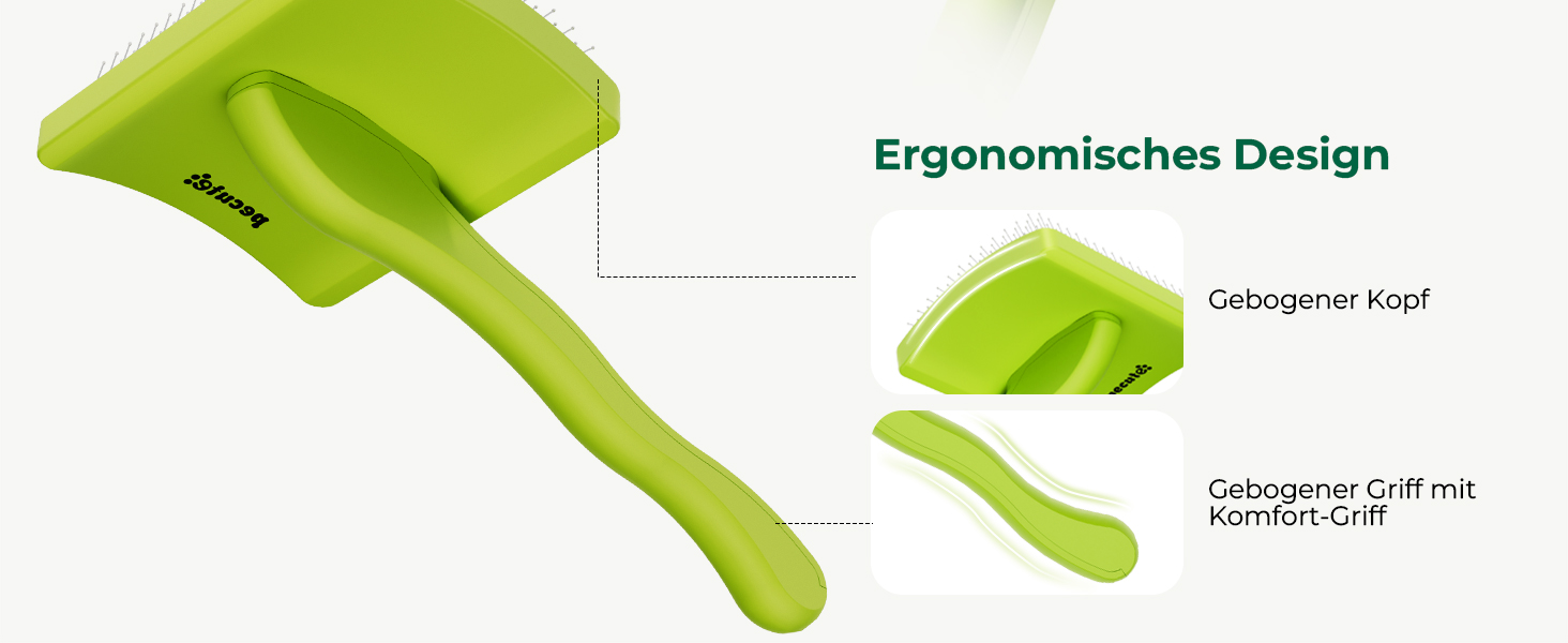 Перукарська щітка Pecute Licker Bürte Profi для собак з довгим хутром: видаляє підшерсток, ковтуни та розплутує шерсть (25 мм, 15 мм, з клейкими кульками)