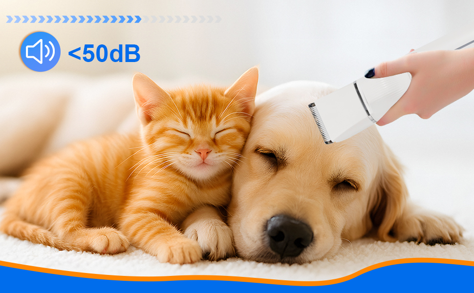 Набір для стрижки котів Dufuso Leise: 4 в 1, LED-підсвітка, професійний триммер для собак та котів, для догляду за лапами, очима, вухами, обличчям та тілом (білий)