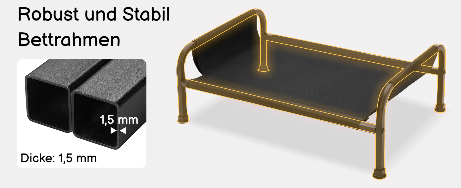 Ліжко для собак Veehoo - зручне диванчик для маленьких собак з ортопедичним матрацом, антиковзаючі ніжки, 60x45x10 см, білий