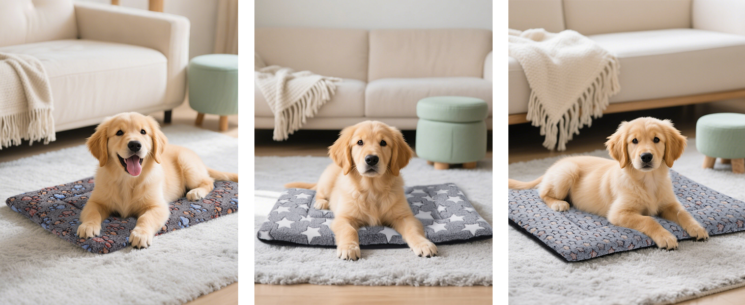 Ортопедичне ліжко для собак BVAGSS, миється, плюшеве, тепле, для собак маленьких, середніх та великих порід, XH083 (100x80 см, Колір: Кофе з лапками)