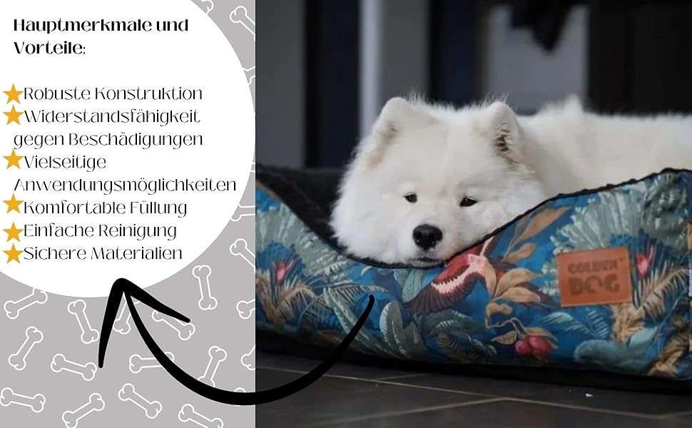 М'яке ліжко-корзина для собак 'Kinia' (Superheld, S) з високими бортиками, з велюрової тканини