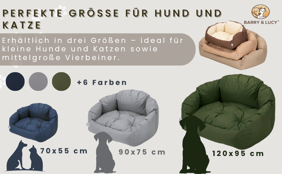 Матрац для собак BARRY & LUCY 3 в 1: вологостійкий, стьобаний, м'який, з еластичною начинкою. Розмір L, темно-червоний колір.