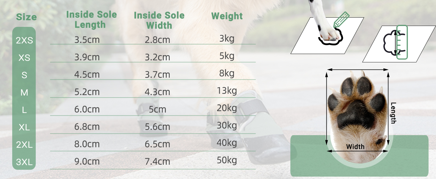 Взуття для собак LiebeDD: 4 шт., захист лап, антиковзаючі, водонепроникні, зелені, XL