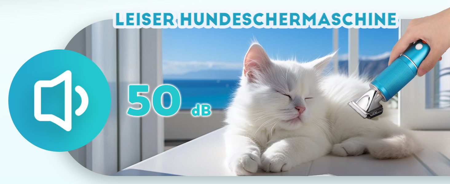 CGOLDENWALL Професійна машинка для стрижки собак, 300W, регулювання швидкості, 3м кабель, для всіх типів шерсті, 2 насадки (3/6мм, 9/12мм)