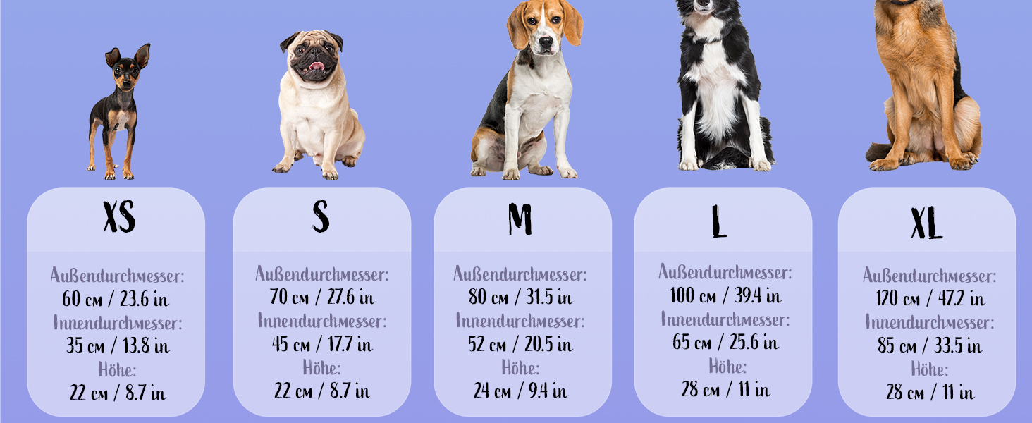 Кругле ліжко для собак Normani - ергономічне, з високим бортиком, 80 см x 80 см x 24 см, колір антрацит