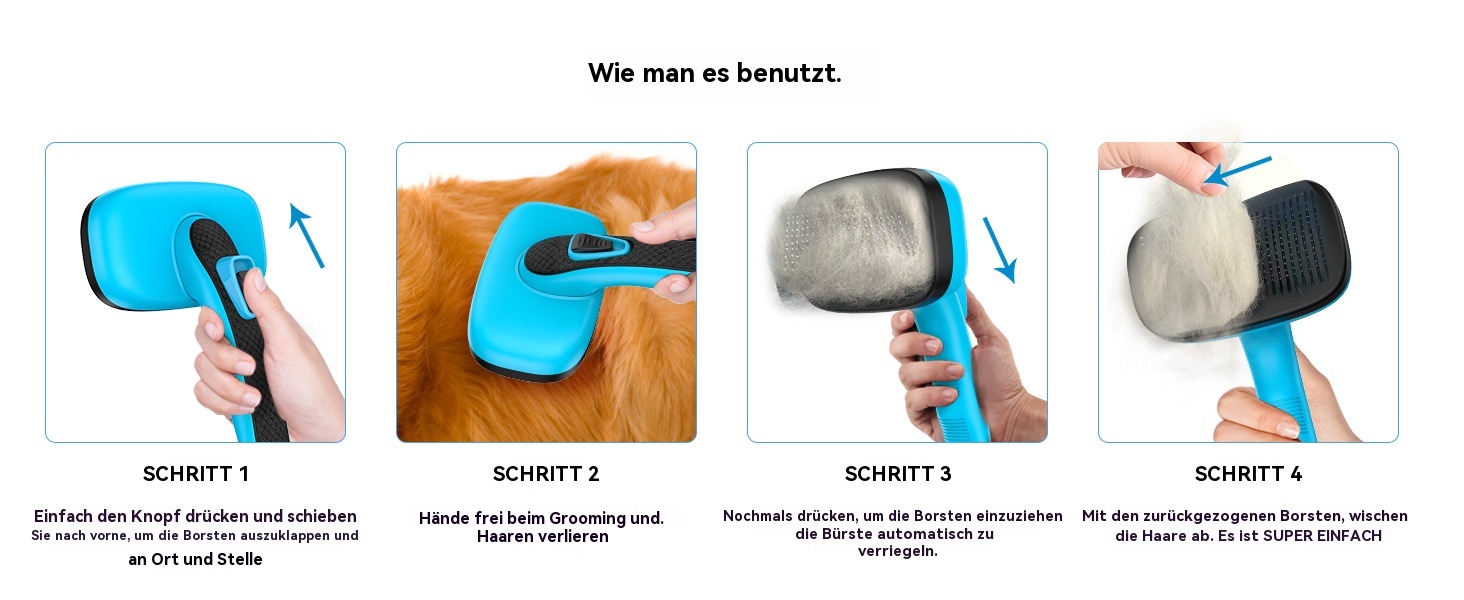 Набір для догляду за собаками (5 шт.) – щітка для видалення линяючої шерсті для собак і котів з короткою та довгою шерстю. Видаляє відмерле волосся та запобігає сплутуванню. Колір: блакитний