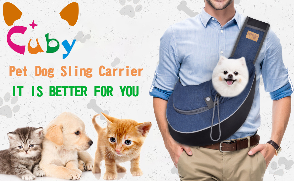 Слін для собак та цуценят CUBY: зручний та безпечний, з дихаючою сіткою та регульованим ременем, для прогулянок та подорожей (Джинс, M)